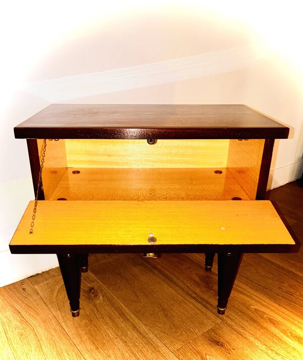 Table de chevet ou d'appoint Vintage style Bagués année 1950