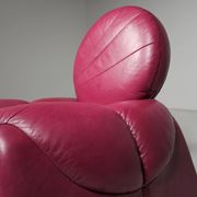 Calypso pink chaise longue by Vittorio Introini for Saporiti, Italy, 1970.