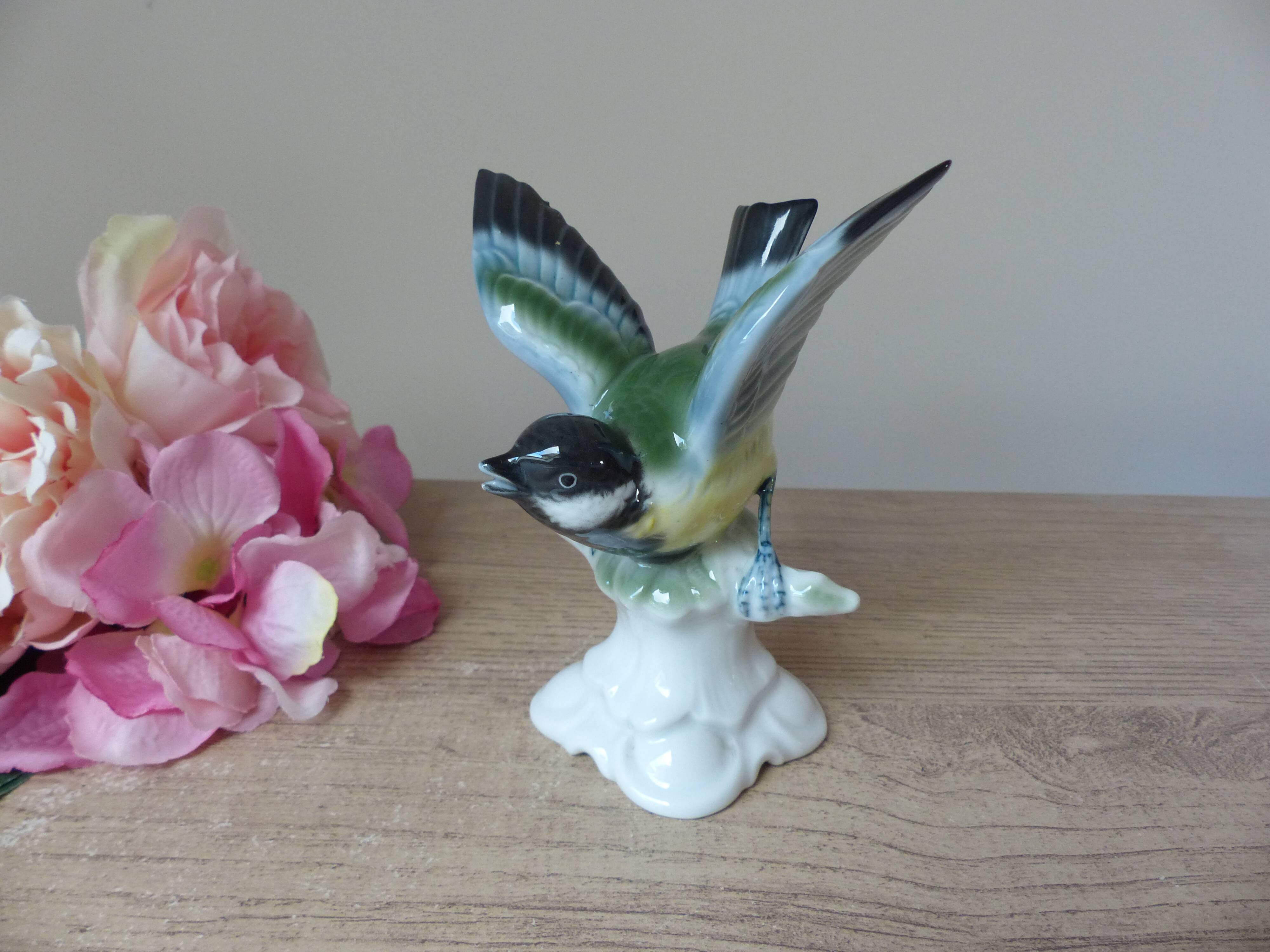 German porcelain titmouse, Gerold Porzellan Bavaria Western Germany