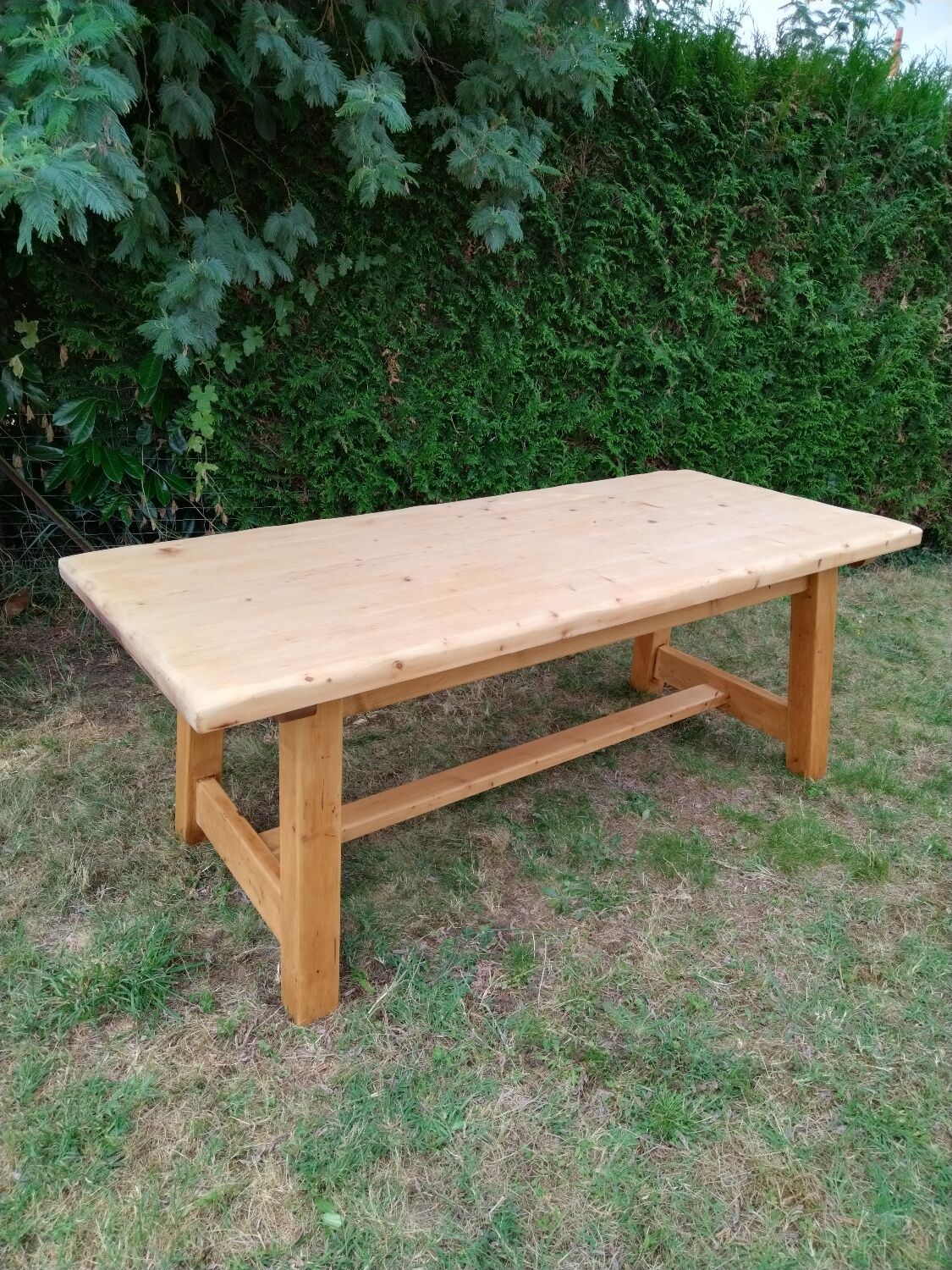 Solid oak farmhouse table
