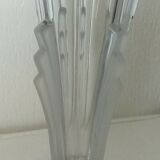 Vase en verre art deco signé France