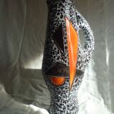 Large vase, Vallauris pitcher signed Le Vaucour