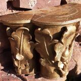 Gilded carved wooden capital, 18th century.