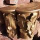 Gilded carved wooden capital, 18th century.