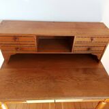 Bureau à gradins art déco chêne clair