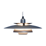 Danish hanging lamp in dark grey, 1970s