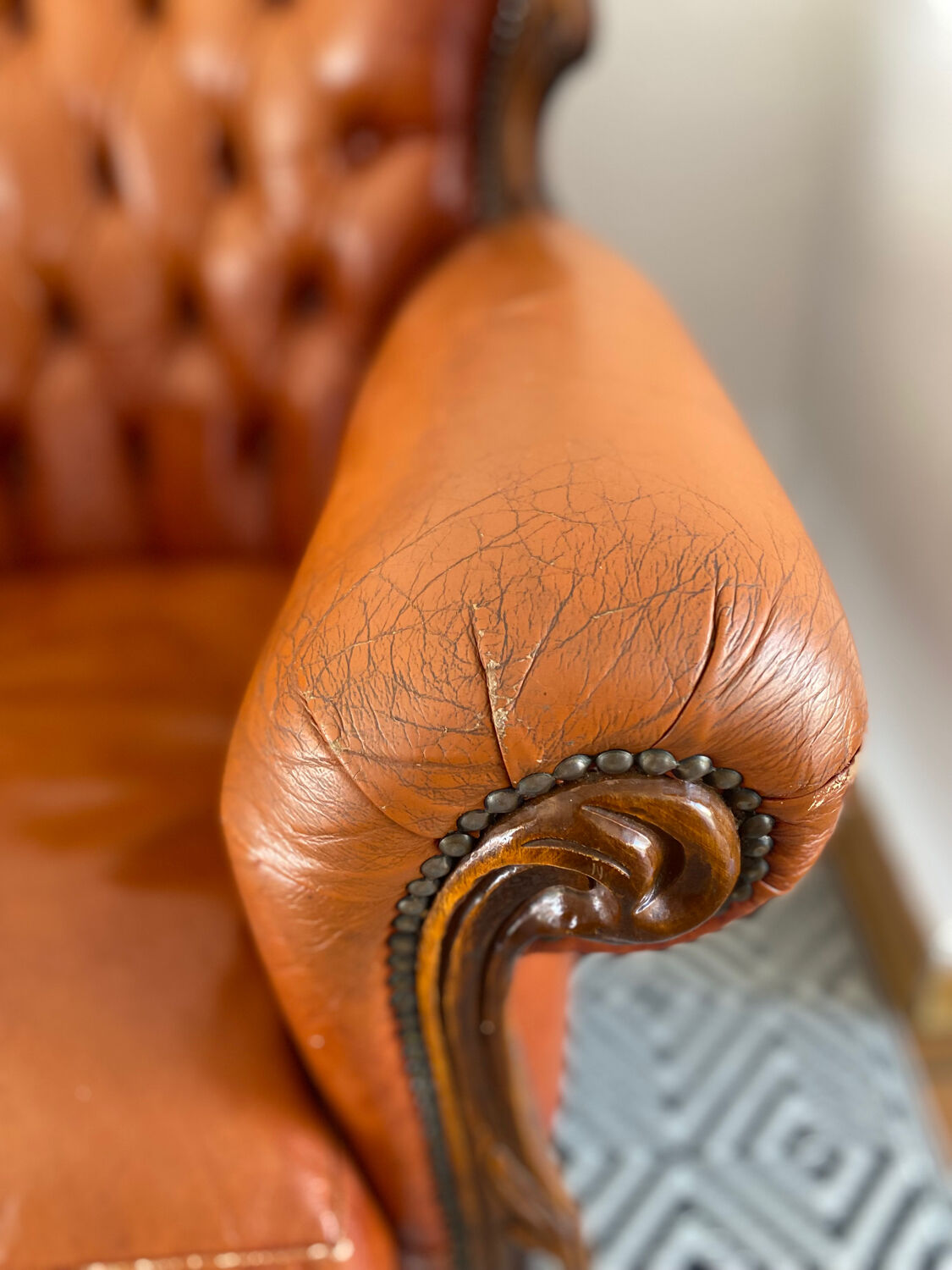 Chesterfield baroque armchairs