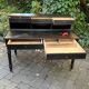 Flat desk louis philippe style in blackened pear tree