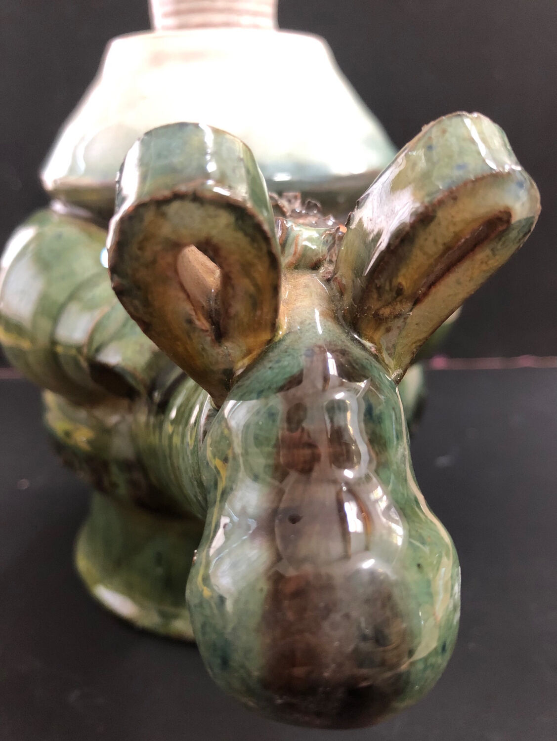 Ceramic shaped piece by Mária Sövegjártó