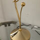Vintage lamp in brass and frosted glass 70s-80s