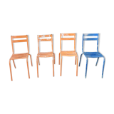 Set of 4 chairs tivoli chairs by Francisco Segarra in metal