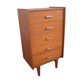 Wardrobe oak 5 drawers 60s