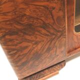 Large vintage burl walnut Art Deco cabinet made in the 1930s