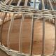 Vintage wicker pendant lamp
