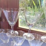 10 engraved stemware
