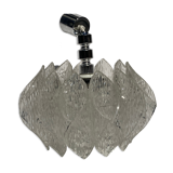 Acrylic ice glass chandelier, Germany 1970s