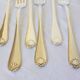 6 silver-plated forks hallmarked by the Liberty goldsmith, shell model 2106253