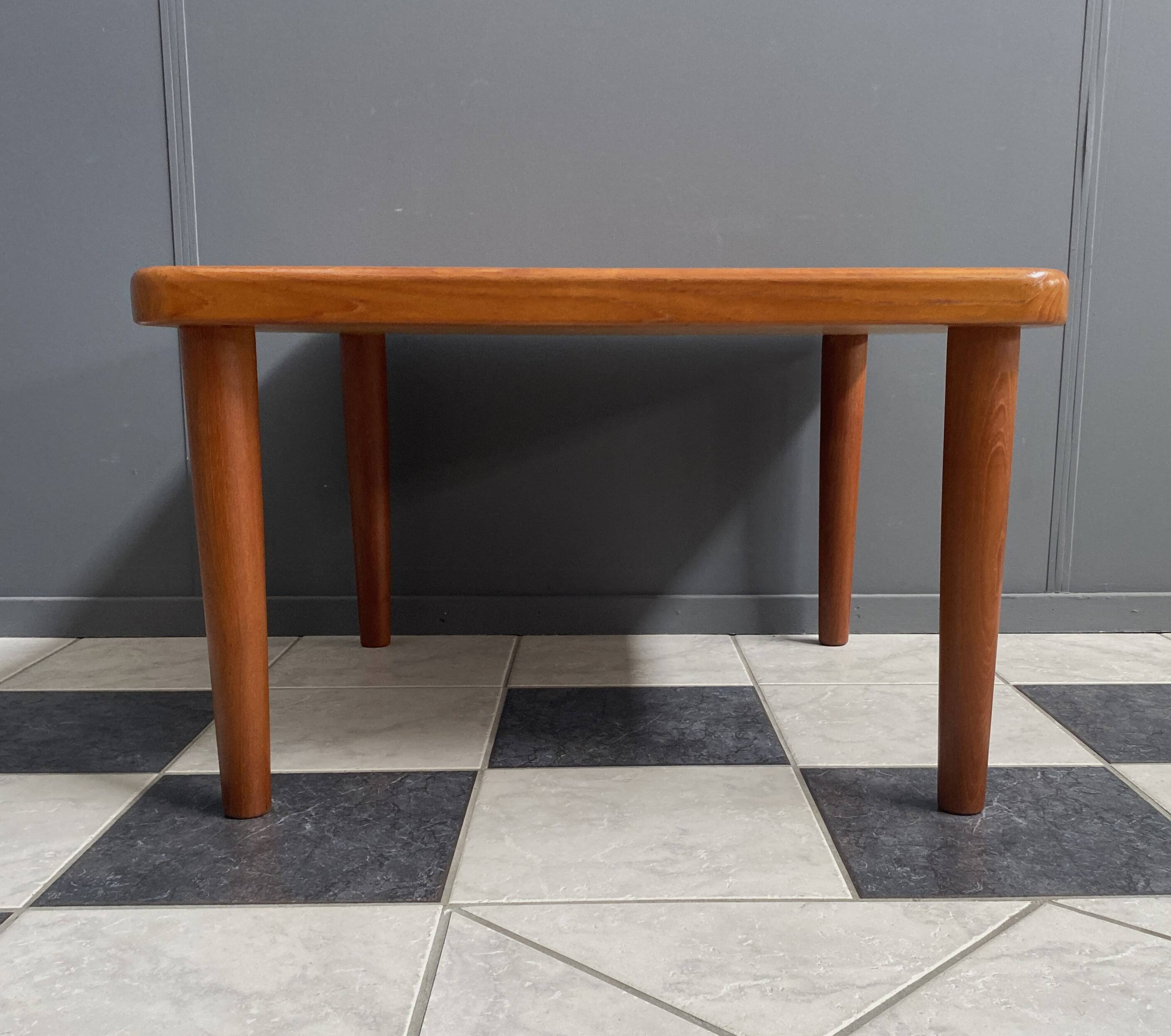 Square Glostup Denmark teak table 1970s