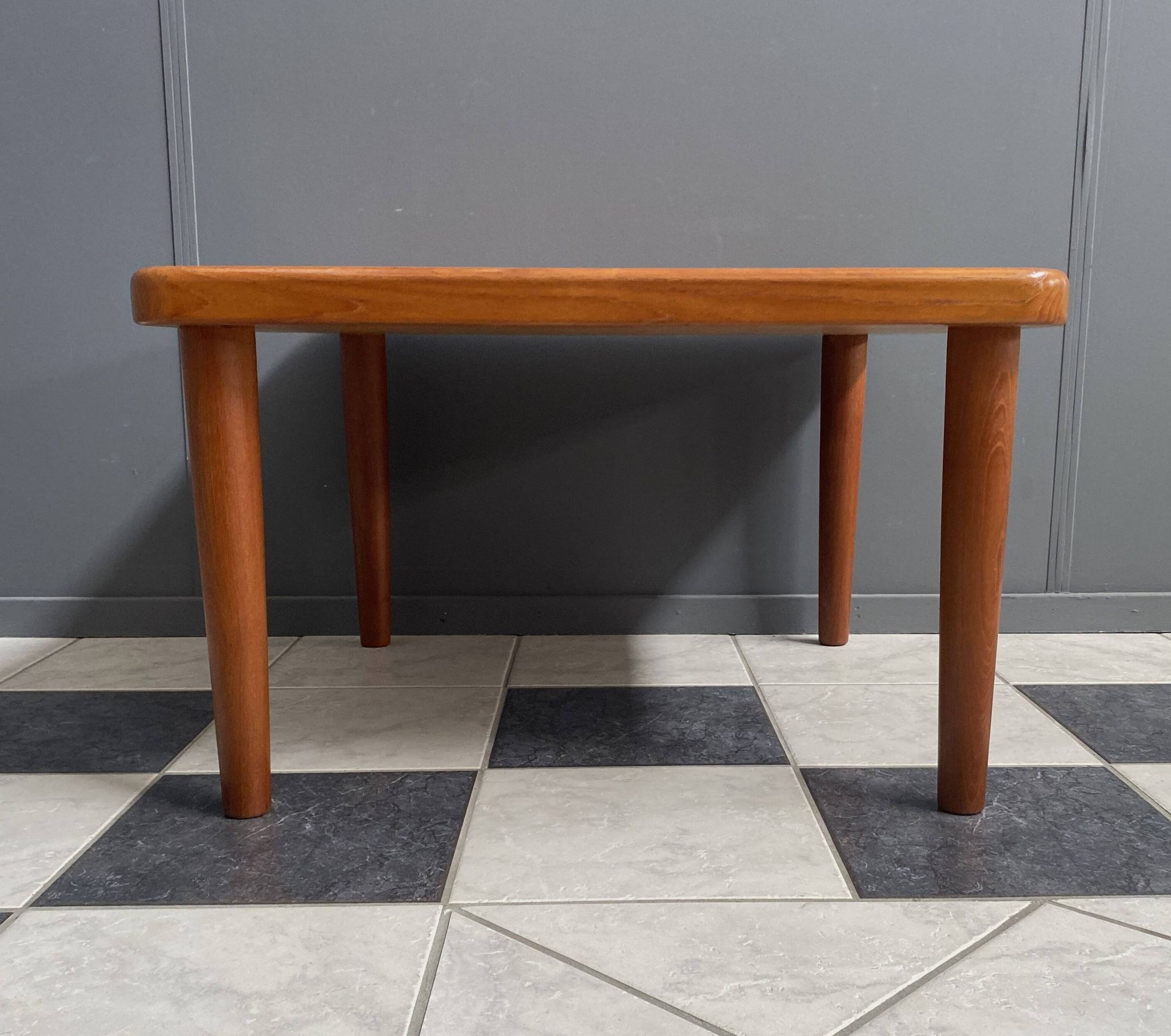 Square Glostup Denmark teak table 1970s