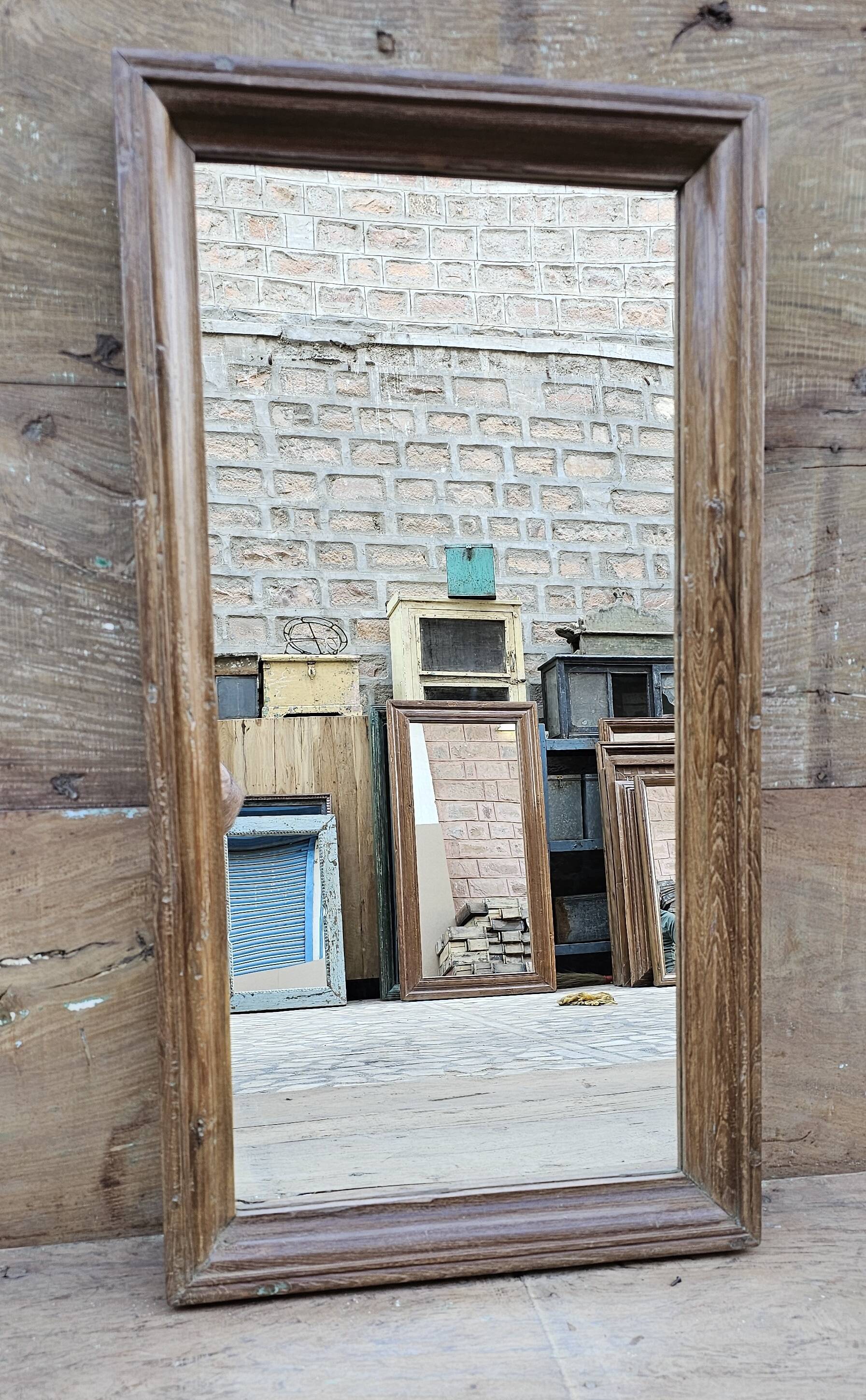 Teak mirror from Burma