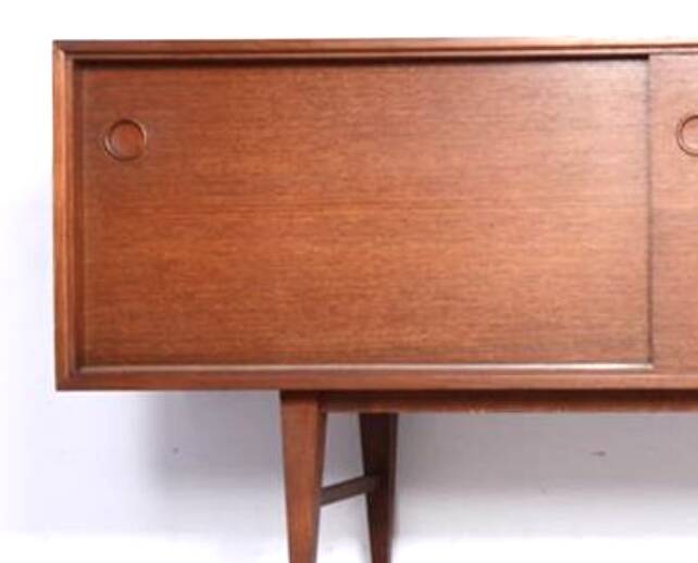 Scandinavian vintage teak sideboard, length 3m