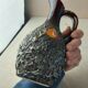Liquor service in ceramic of Vallauris Fat Lava