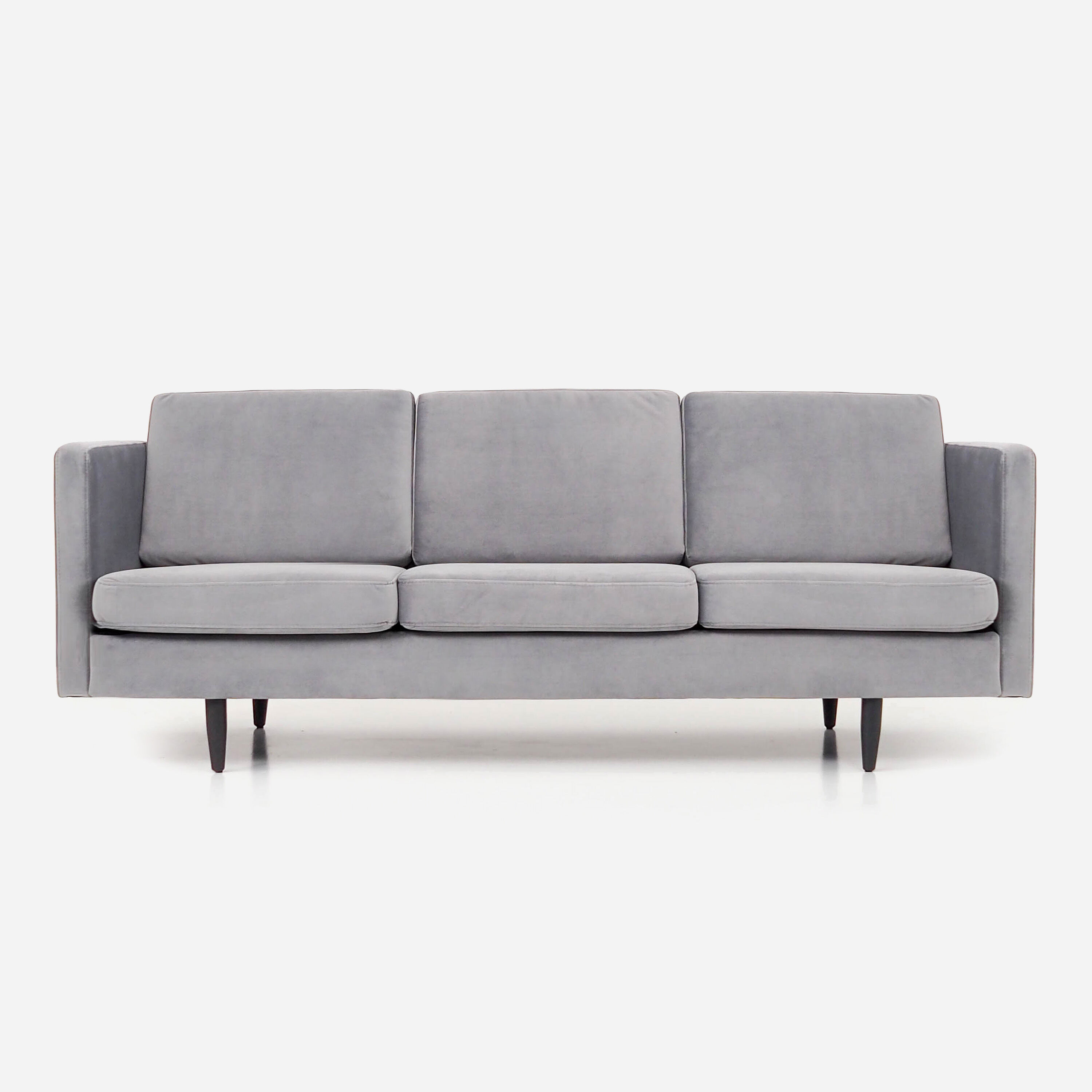 Canapé ALTA argent velour, design scandinave