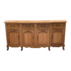 Louis XV sideboard in solid blond wood and marquetry