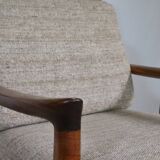 Mid-Century Teak Highback Lounge Chair by Juul Kristensen, Denmark, 1960s