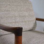 Mid-Century Teak Highback Lounge Chair by Juul Kristensen, Denmark, 1960s