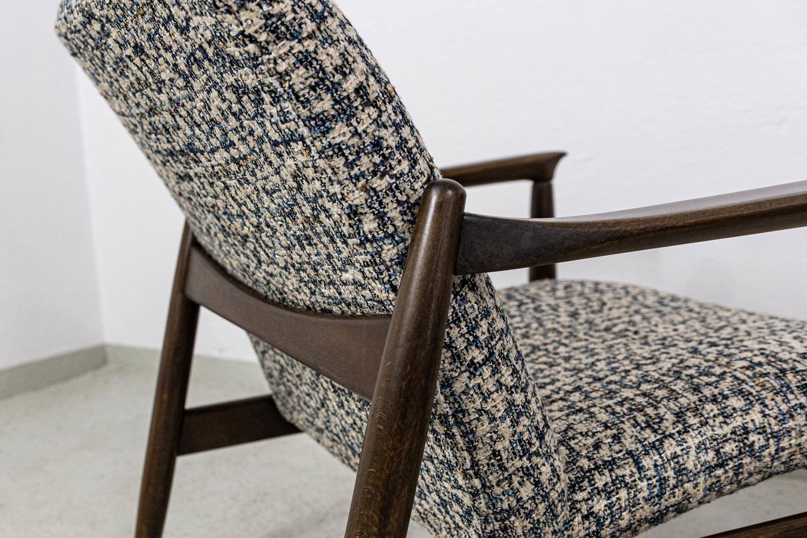 Pair of vintage armchairs GFM-64 by Edmund Homa, GFM, Poland, 1960s