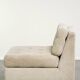 Vintage fabric armchair with great seating comfort and pleasant appearance