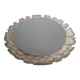 Miroir Eclairant en Plastique Moulé Blanc, Vers 1970