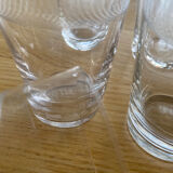 Lot de 6verres anciens à limonade art déco