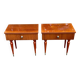 2 Scandinavian rosewood bedside tables from the 1960s
