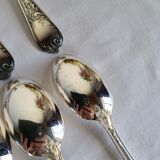 12 Small Silver-Plated Metal Spoons Guildar Silversmith