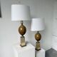 Pair of Philippe Barbier table lamps from the 70s