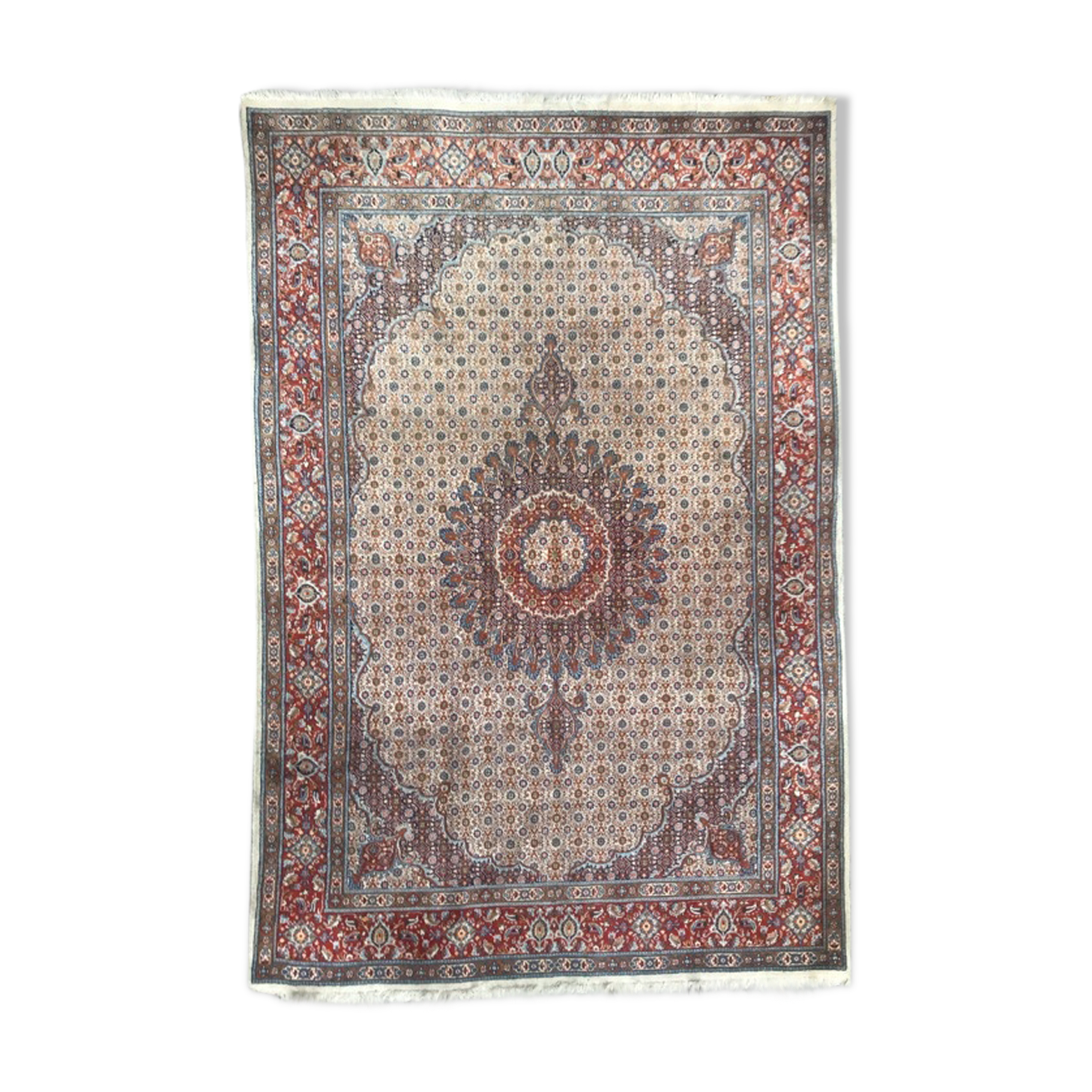 Large vintage Persian rug Mills handmade 200 x 300 cm