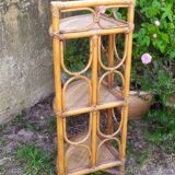 Rattan shelf