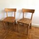 Paire de chaises d’enfant Baumann vintage