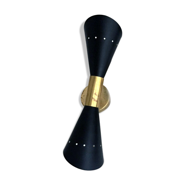 Applique italienne flutte noir