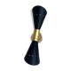 Applique italienne flutte noir