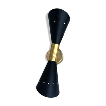 Applique italienne flutte noir