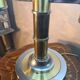 space age salon lamp, lumina UFO, 1970s to 80s chrome steel, rare model,