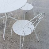 Wrought iron garden furniture