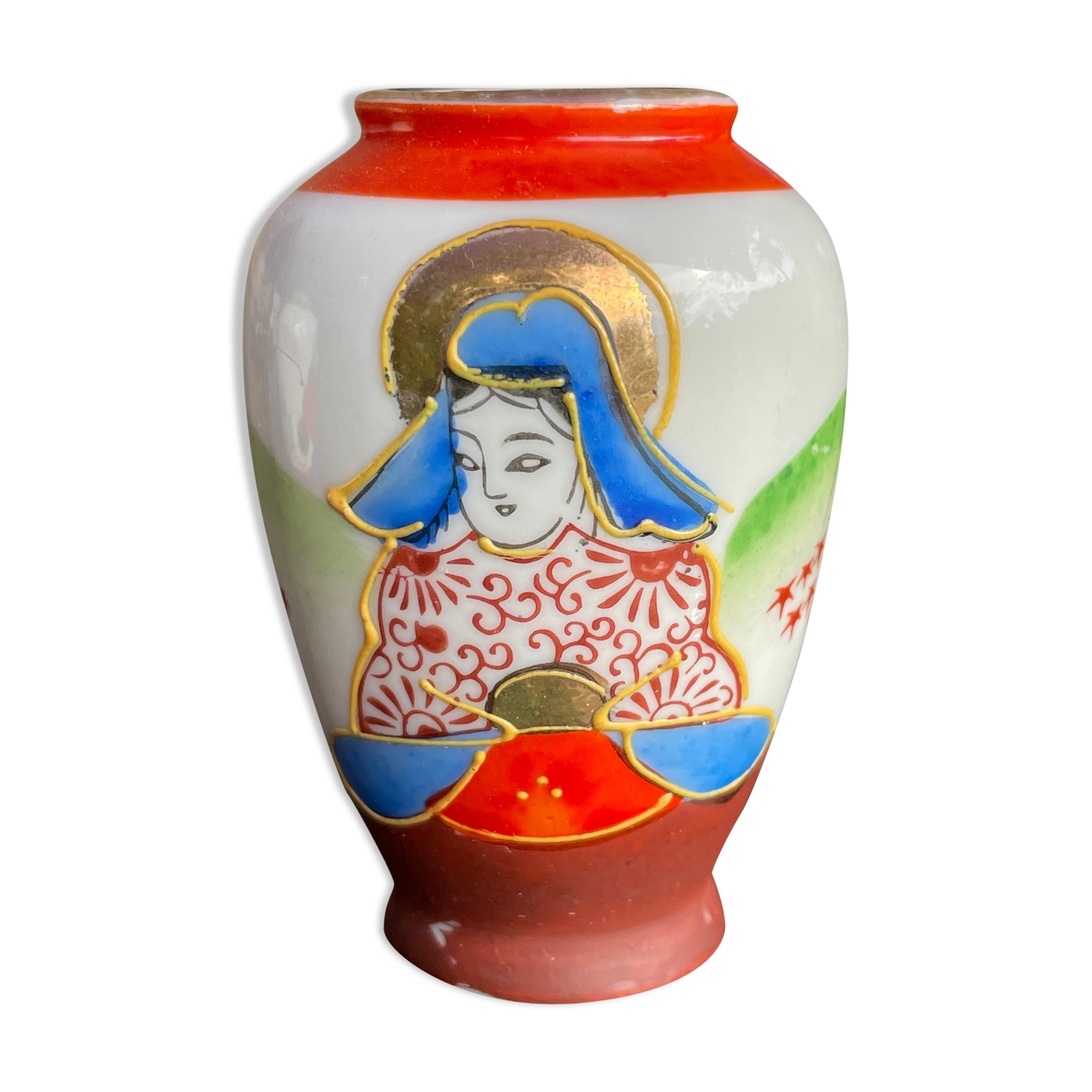 Japanese character decoration vase