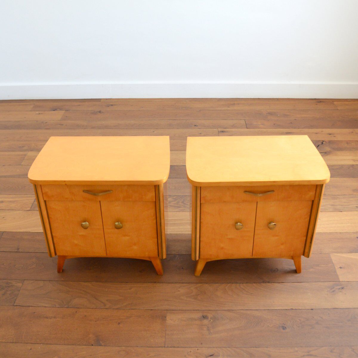 Pair of vintage bedside tables 1950s