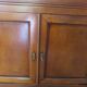 Louis XVI-style sideboard - 1 drawer - fluted legs - mahogany - solid wood