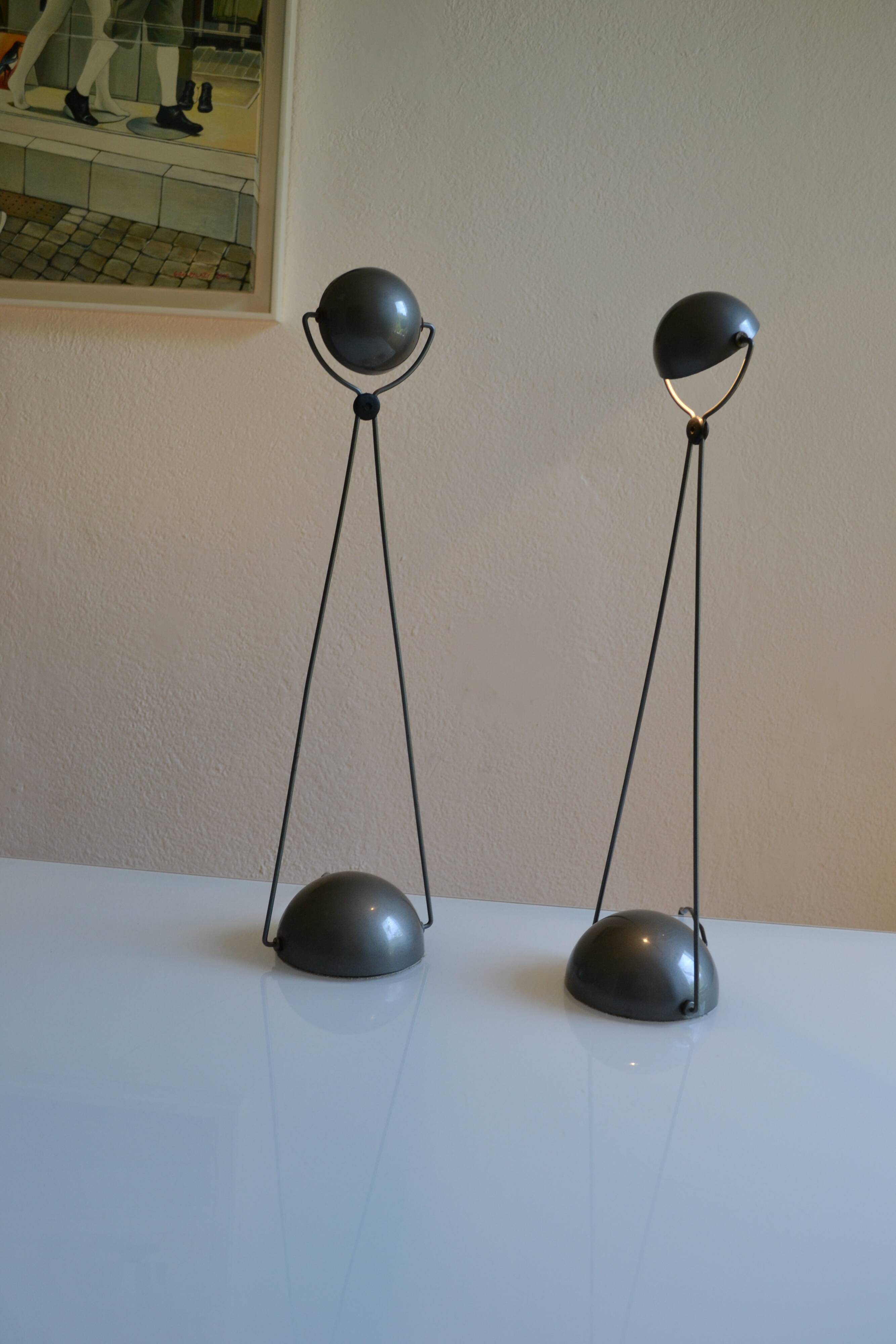 Paire de lampe postmoderniste " meridiana " par Paolo Piva pour stefano Cevoli