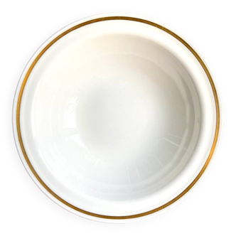 Corning ramekin in white and gold porcelain